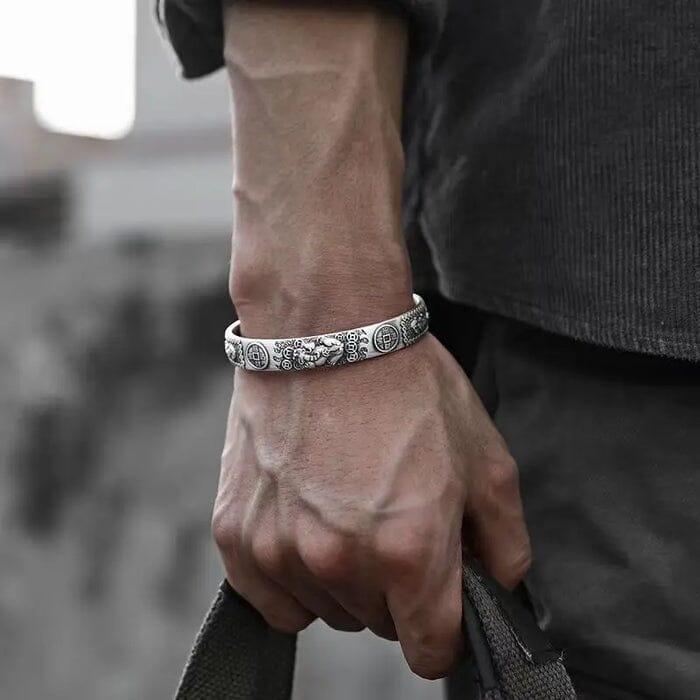 Bracelete Pixiu em Prata 925