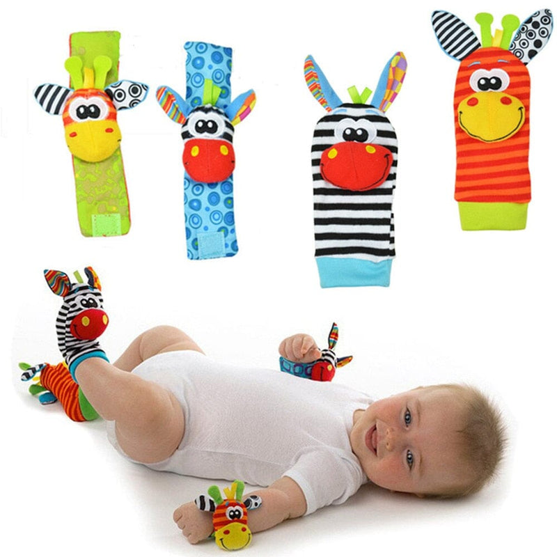 Chocalhinhos Sensorial Baby – Pulseiras + Meias