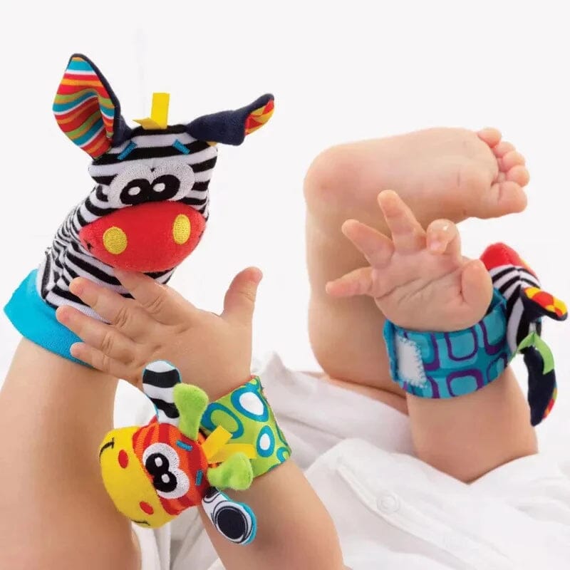 Chocalhinhos Sensorial Baby – Pulseiras + Meias