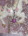 Colar Rapunzel Sol Giratório | Ouro 18k e Zircônia