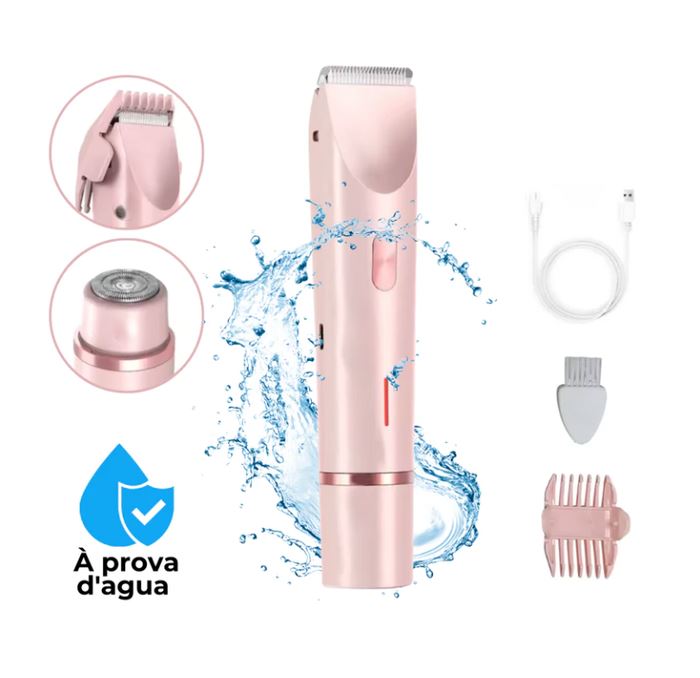 Depilador 2 em 1 (corporal e facial) à Prova D’Água