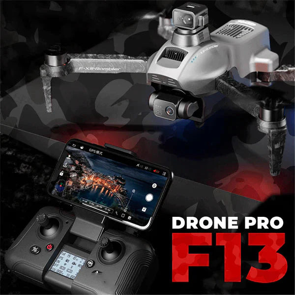 Drone F13 Pro Câmera EIS de 3 Eixos Gimbais Anti-Shake 8K HD, 5G WiFi, GPS
