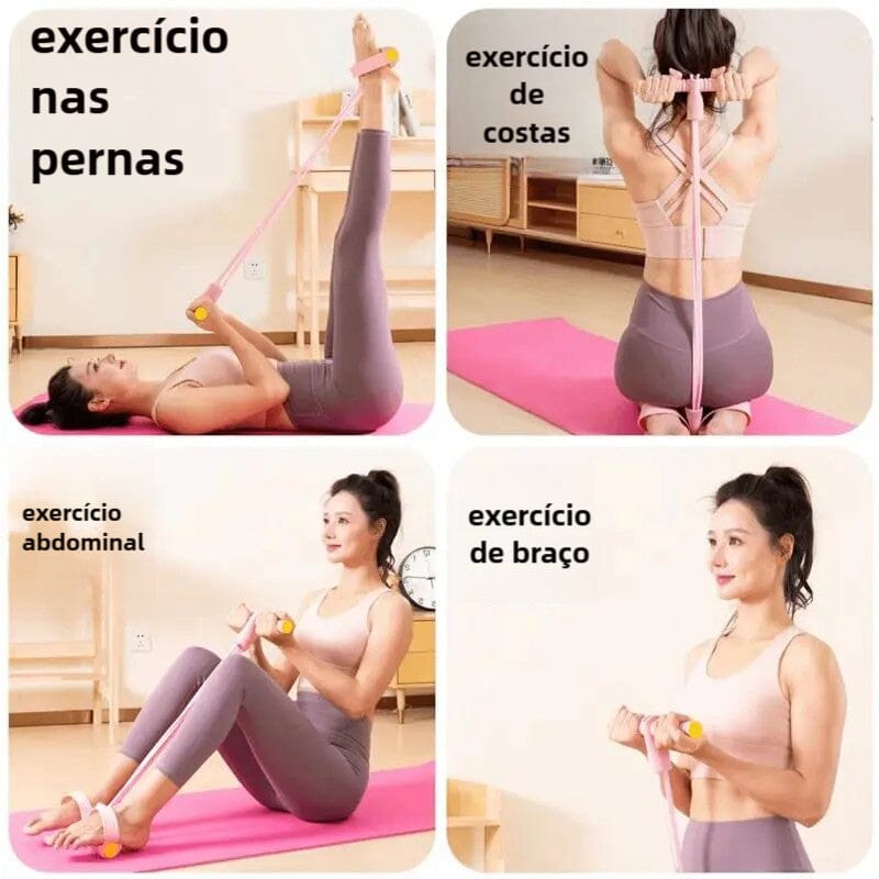 Elástico de Treino Caseiro - 250+ Variações de Treinos