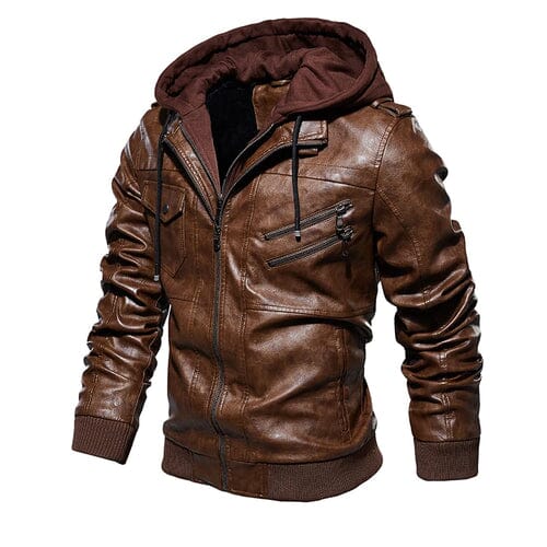 Jaqueta Masculina de Couro – Jones Dutton + Brinde Kit Frio