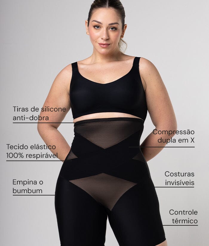 Short Modelador com Compressão em X